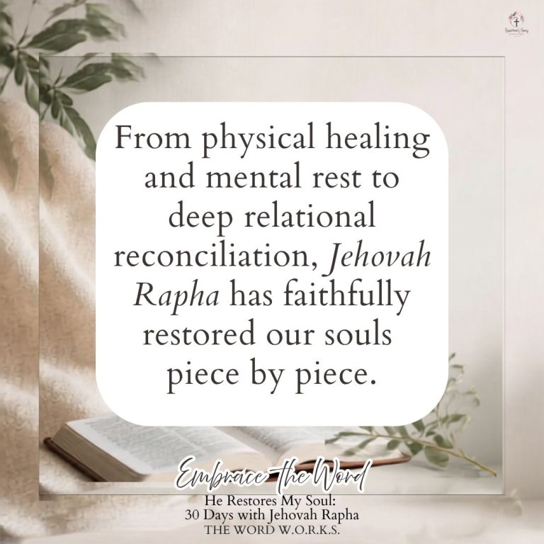 Week 5: He Restores My Soul | Final Days + October Devotional Invitation!
